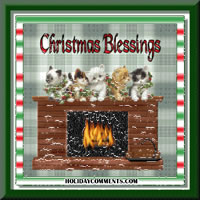 Christmas Blessings Cats Picture