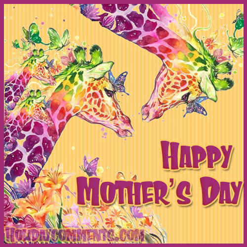 Mothers Day Giraffe Picture
