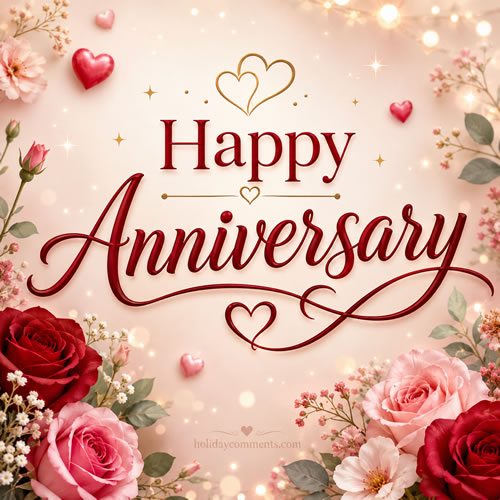 Roses Anniversary Card image to share