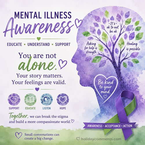 Mental Illness Awareness Awareness image to share