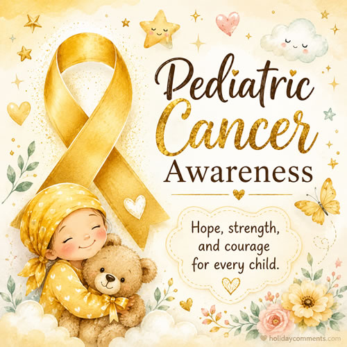 Pediatric Cancer Awareness Awareness image to share