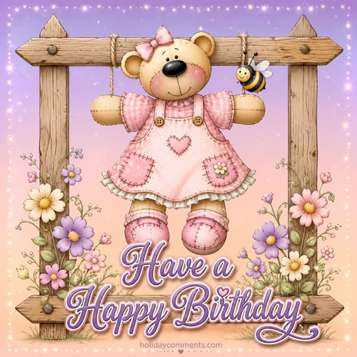 Birthday Bear Birthday image to share