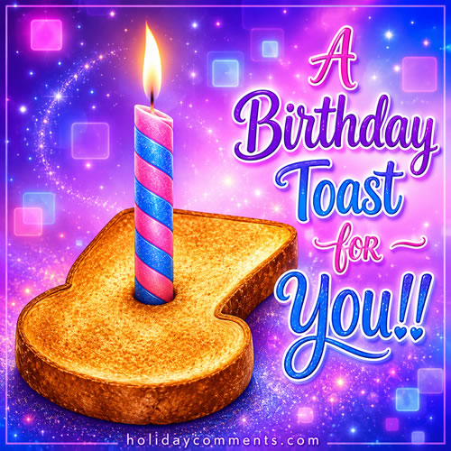 Birthday Toast For You image to share