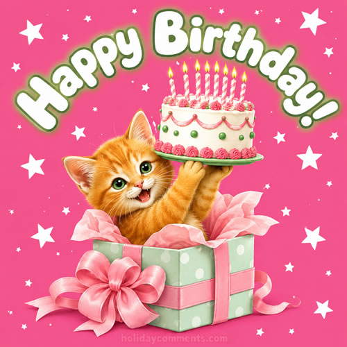 Kitty Birthday Cake