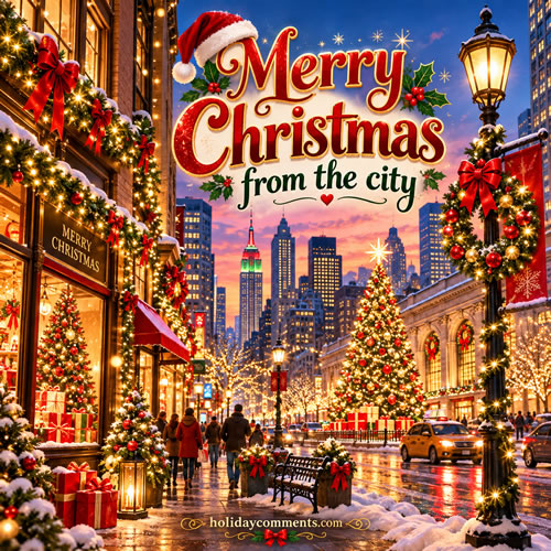 City Christmas Christmas image to share