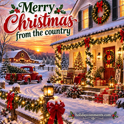 Country Christmas image to share
