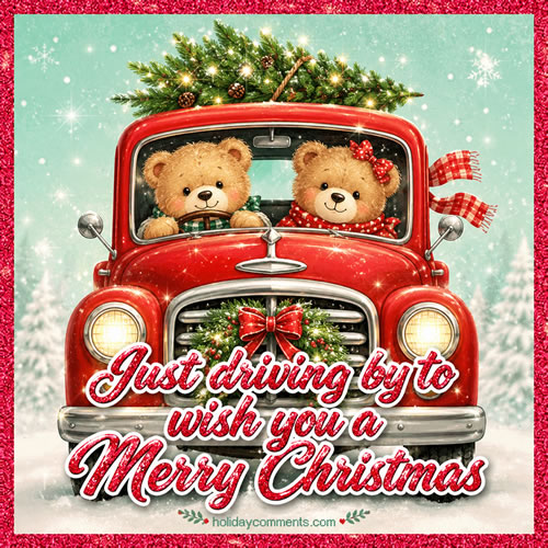 Driving Christmas Bears