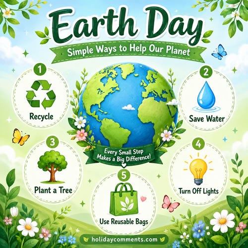 Save Our Planet Earth Day image to share