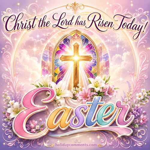 Christ Risen Easter image to share