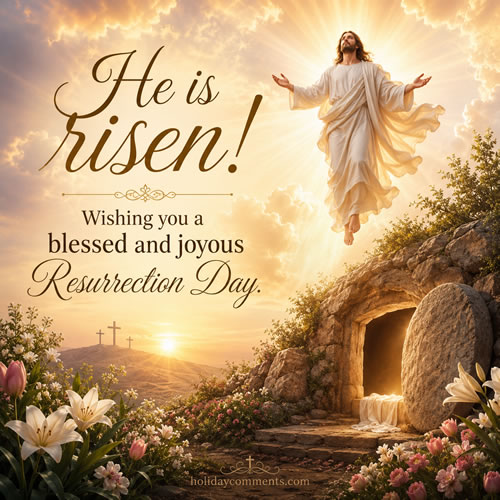 He Is Risen Easter image to share