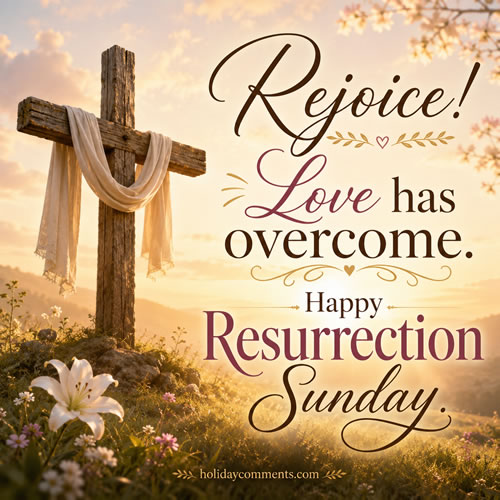 Love Has Overcome Easter image to share