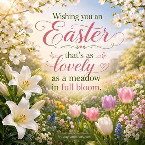 Meadow Full Bloom Easter image to share