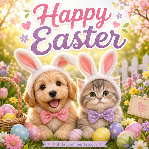 Pets Dressed As Bunny Easter image to share