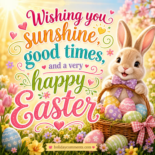 Sunshine Good Times Easter image to share