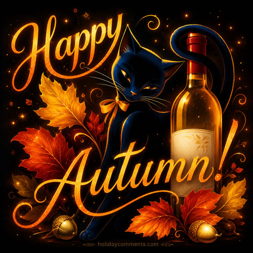 Autumn Cat Fall image to share