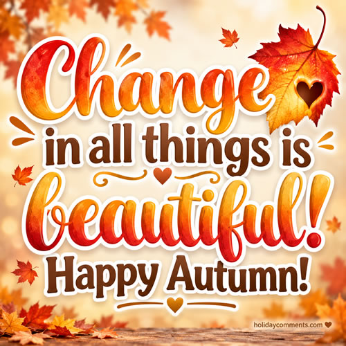 Beautiful Change Fall image to share