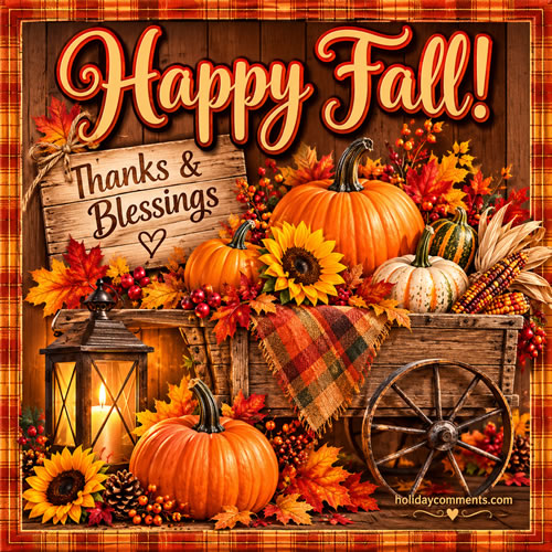 Fall Harvest Blessings image to share
