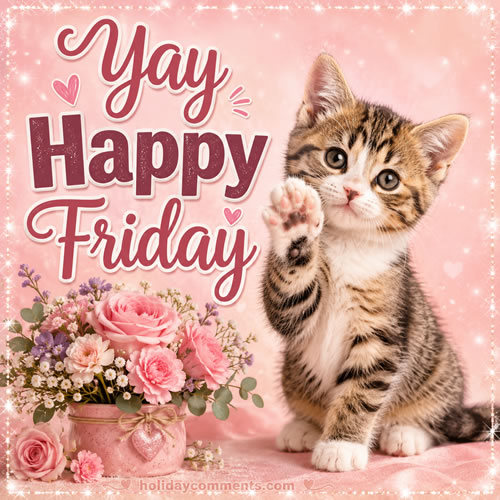 Cat Yay Friday Friday image to share