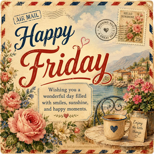 Friday Post Card Hc Friday image to share