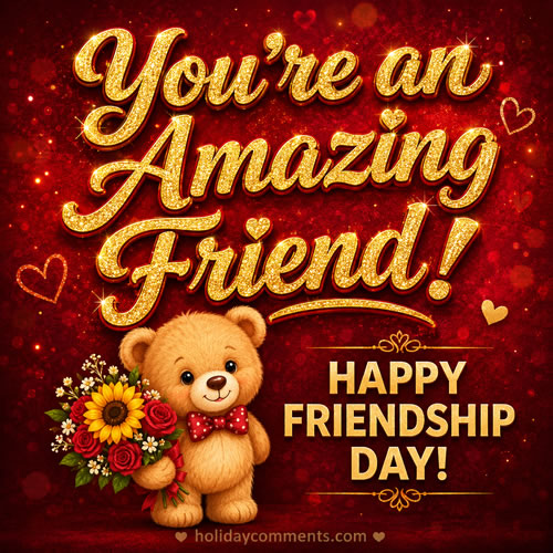 Amazing Friend Friendship Day image to share