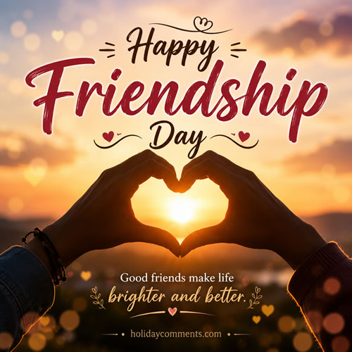 Brighter Better Friendship Day image to share
