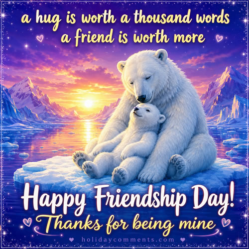 Hug Friendship Day image to share