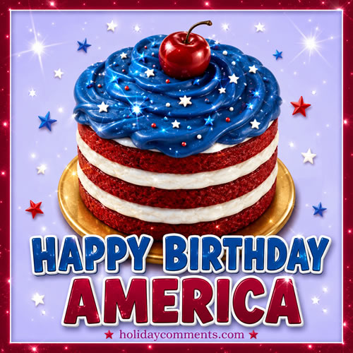 Happy Birthday Usa Cake