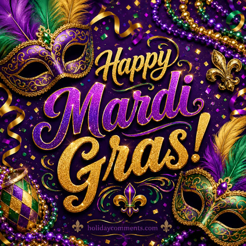 Happy Mardi Gras Wish image to share