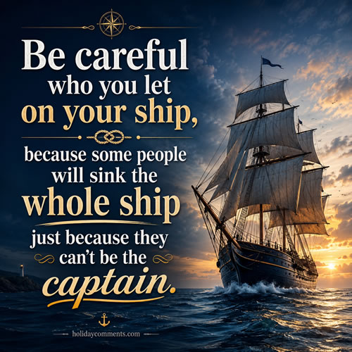 Careful Ship Quotes image to share