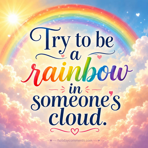 Rainbow In Cloud