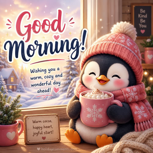Penguin Good Morning Random image to share