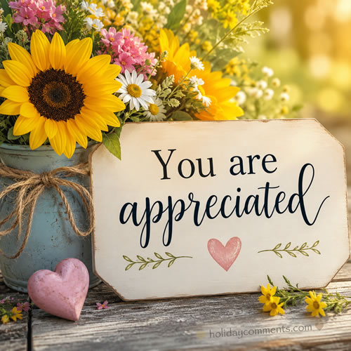 You Are Appreciated Random image to share