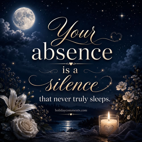 Absence Silence Remembrance image to share