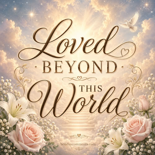 Loved Beyond This World Remembrance image to share