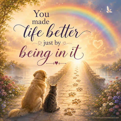 Rainbow Bridge Remembrance image to share