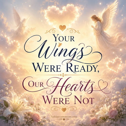 Wings Ready Hearts Not Remembrance image to share