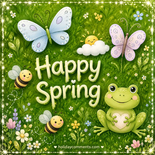 Spring Frog image to share