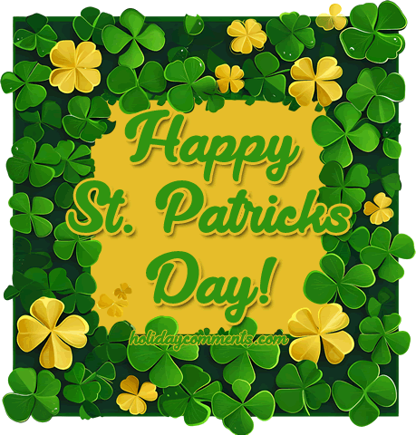 Shamrock Frame St Patricks Day image to share
