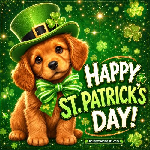 St. Patrick's Day Puppy St Patricks Day image to share