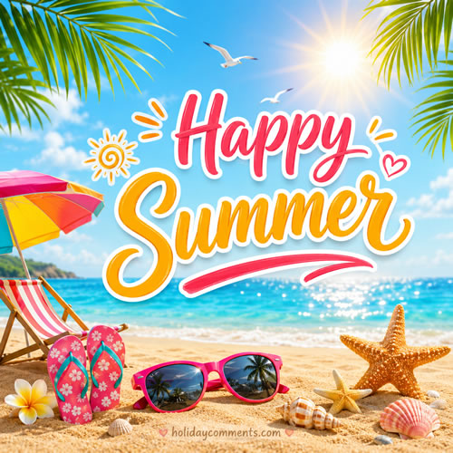 Sunny Beach Vibes Summer image to share