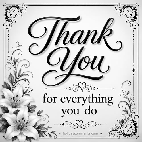 Everything You Do Thanks image to share