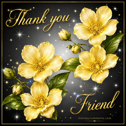 Thank You, Friend Thanks image to share
