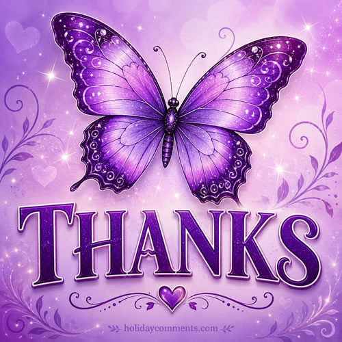 Thanks Butterfly Purple image to share