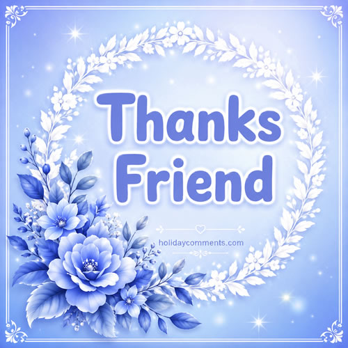 Thanks Friend Thanks image to share