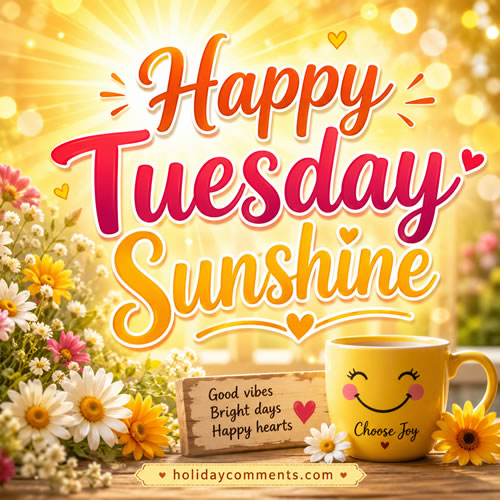 Happy Tuesday Sunshine Tuesday image to share