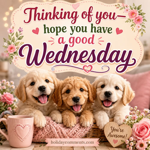 Puppies Wednesday Wish Wednesday image to share