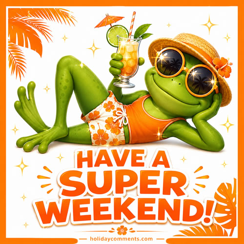 Super Relaxed Frog Weekend image to share