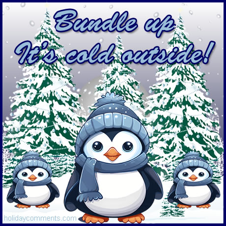 Bundle Up, It's Cold Outside Winter image to share