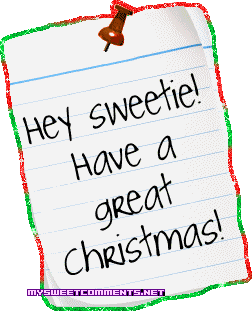 Christmas Sweetie Note Picture