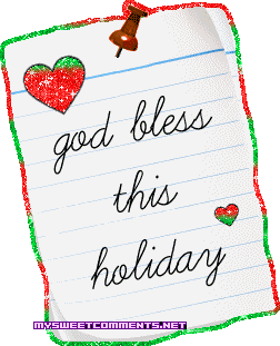 God Bless Holiday Note Picture